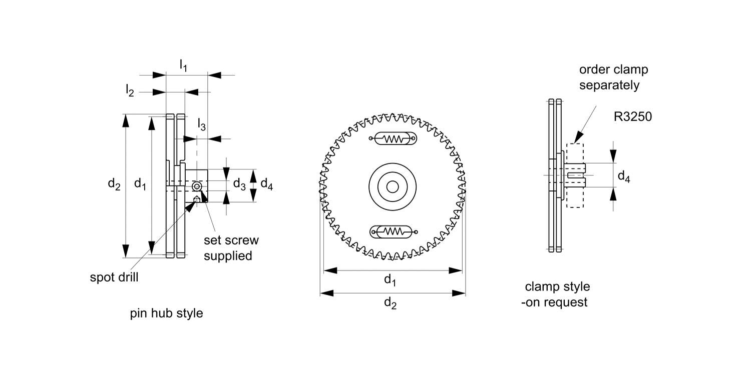 R2086 Hubless Spur Gears