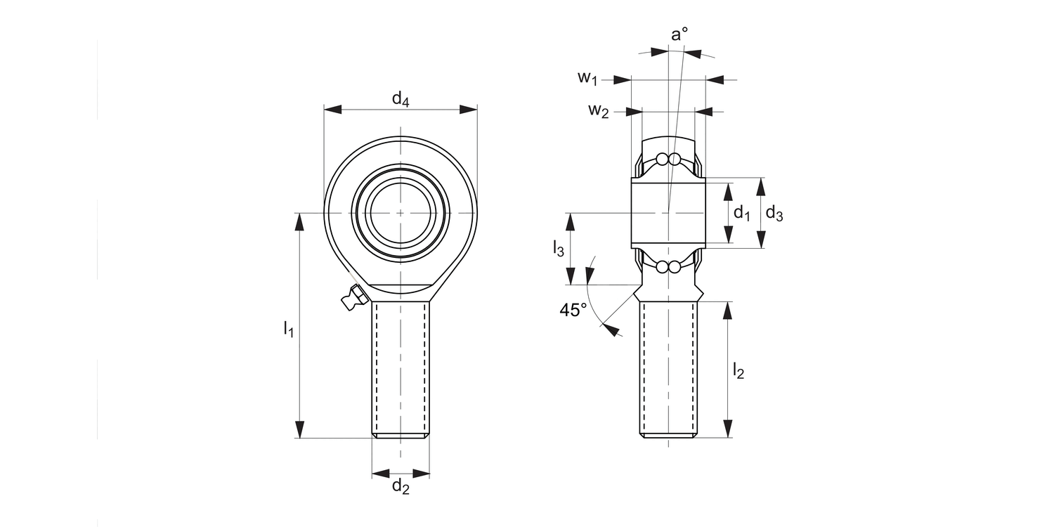 R3556 Heavy-Duty Rod Ends - Male