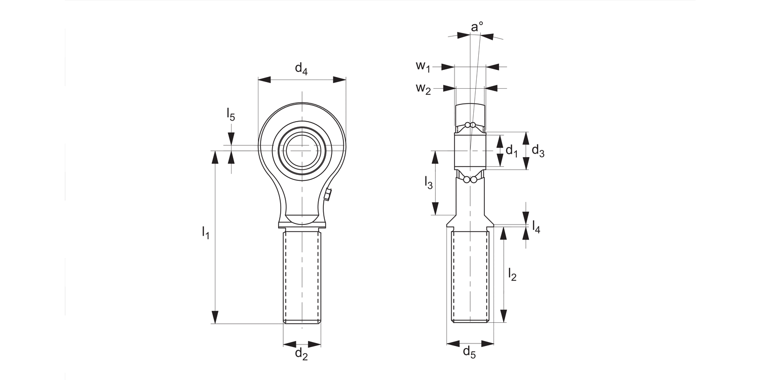 R3559 Heavy-Duty Rod Ends - Male