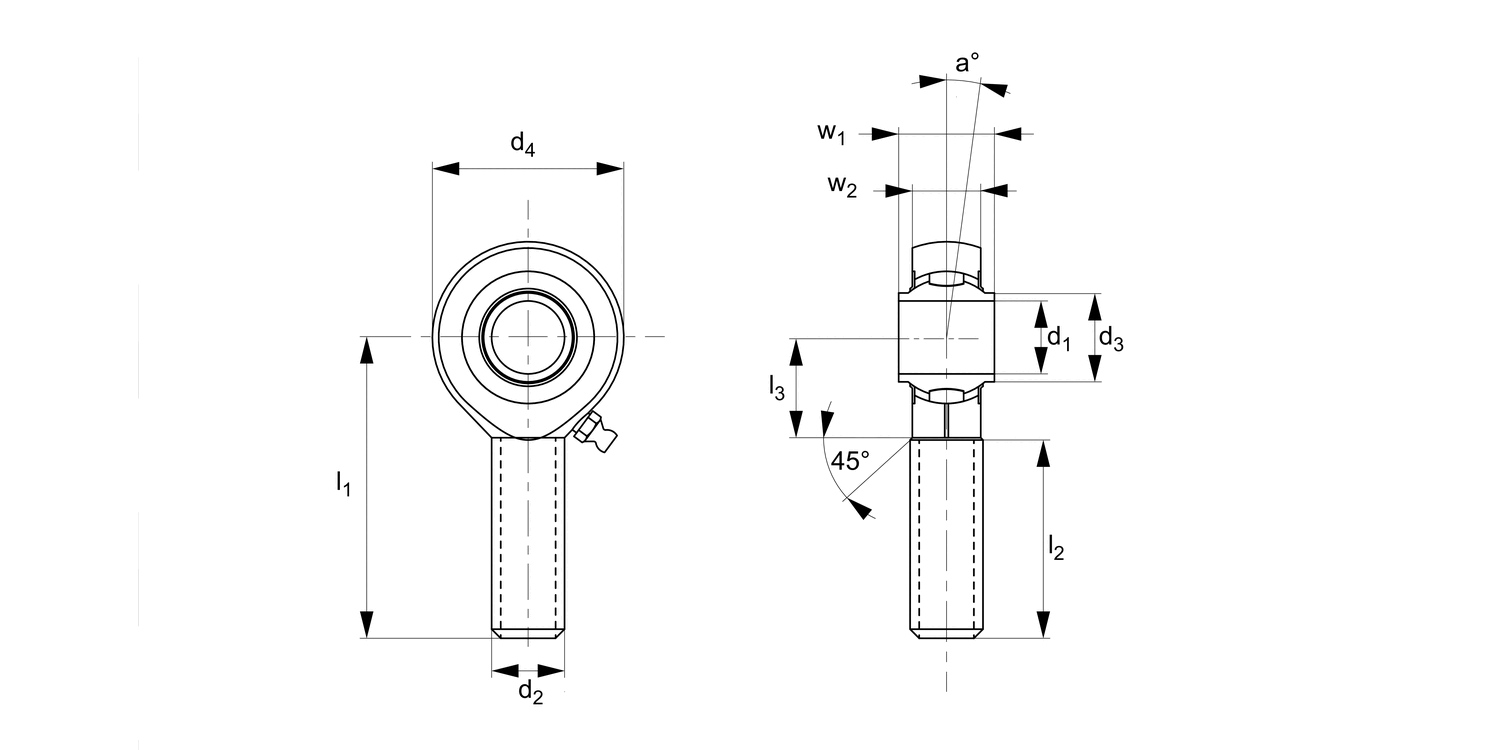 R3561 Heavy-Duty Rod Ends - Male