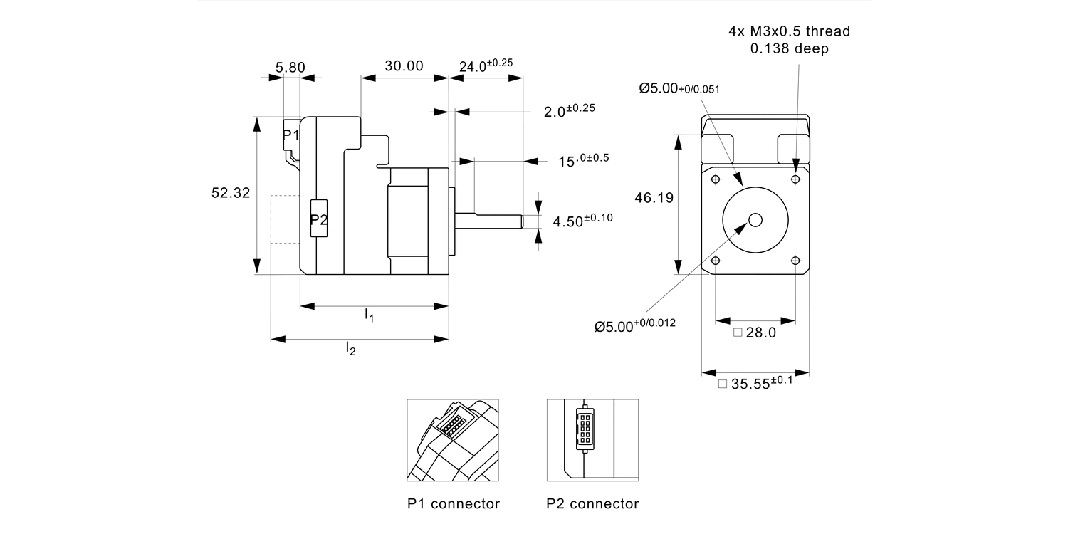 L3530 Intelligent NEMA 14 Stepper Motors