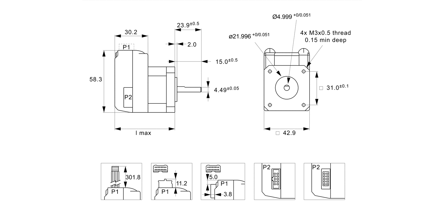 L3532 Intelligent NEMA 17 Stepper Motors