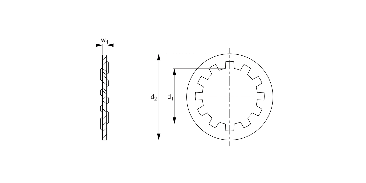 P0375.A4 Internal A4 Tooth Washers