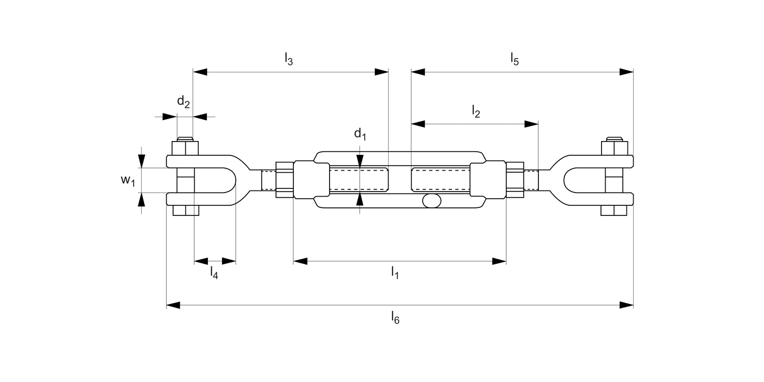 R3848 Jaw End Turnbuckle