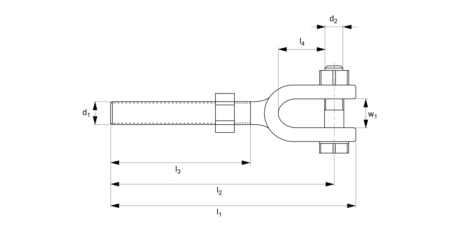 R3864 Jaws for Turnbuckles