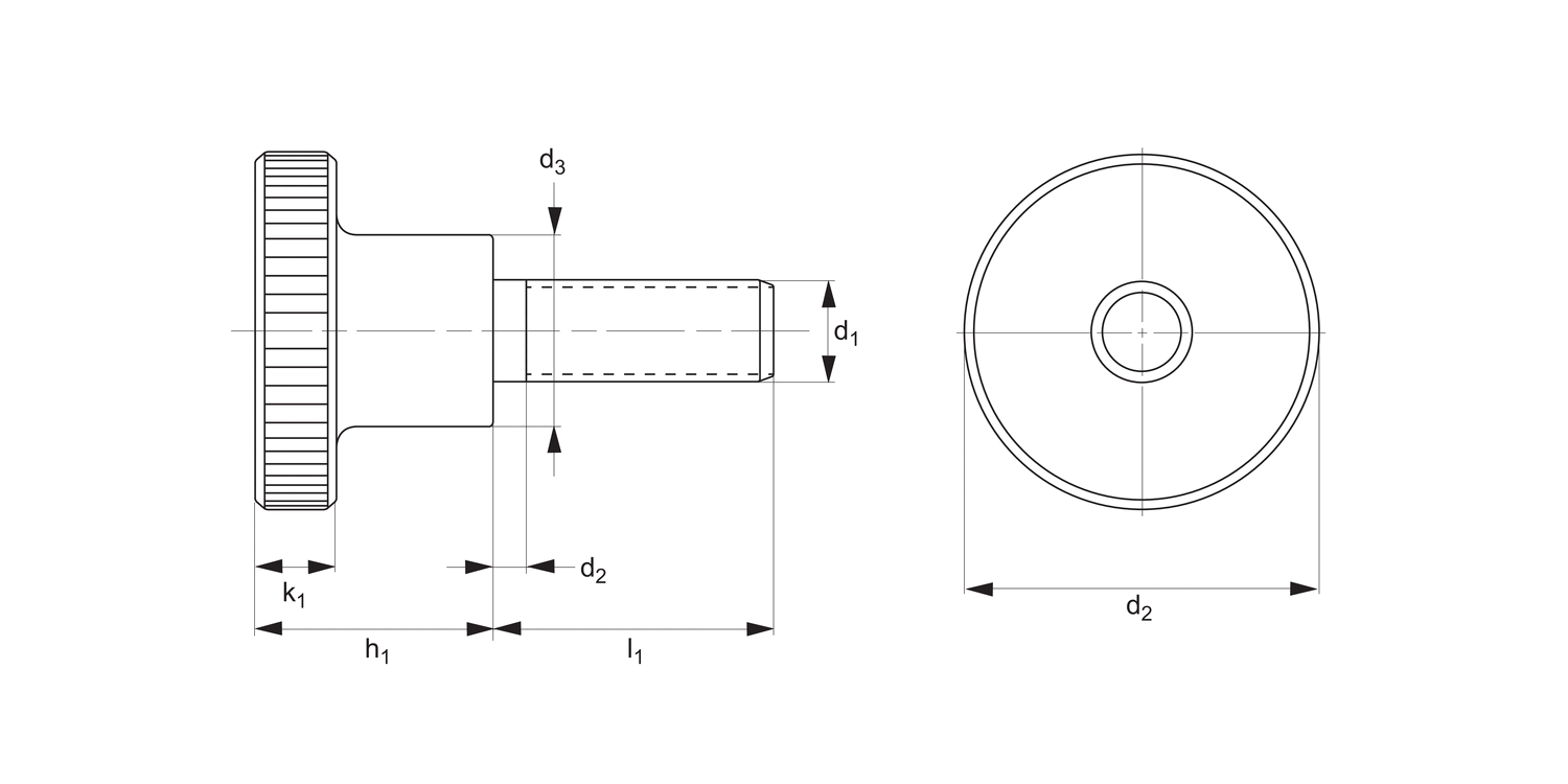 P0400.A2 Knurled Thumb Screws