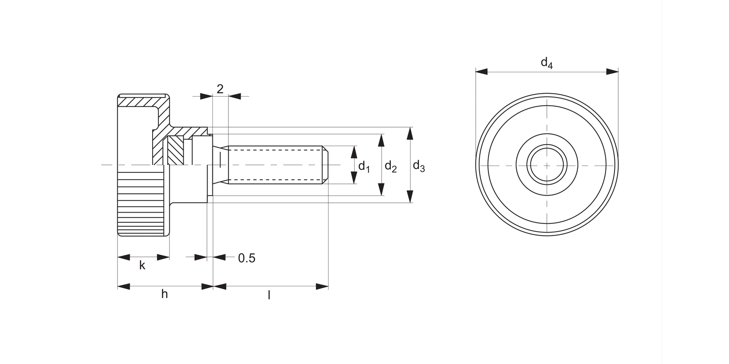 P0440.ZP Knurled Thumb Screws