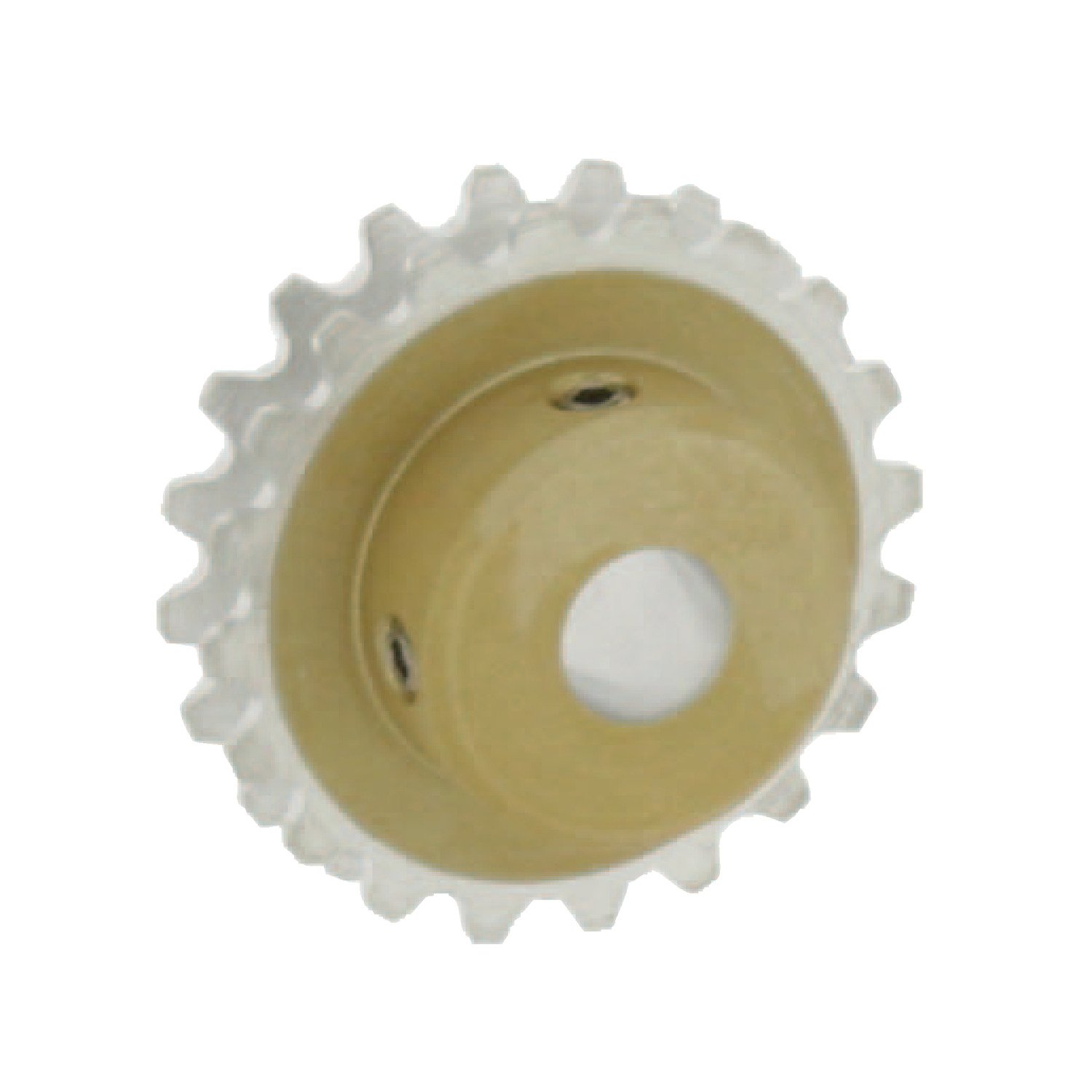 Product R1053, Idler 3-D Pulleys - aluminium, pin hub 4mm nominal circular pitch / 