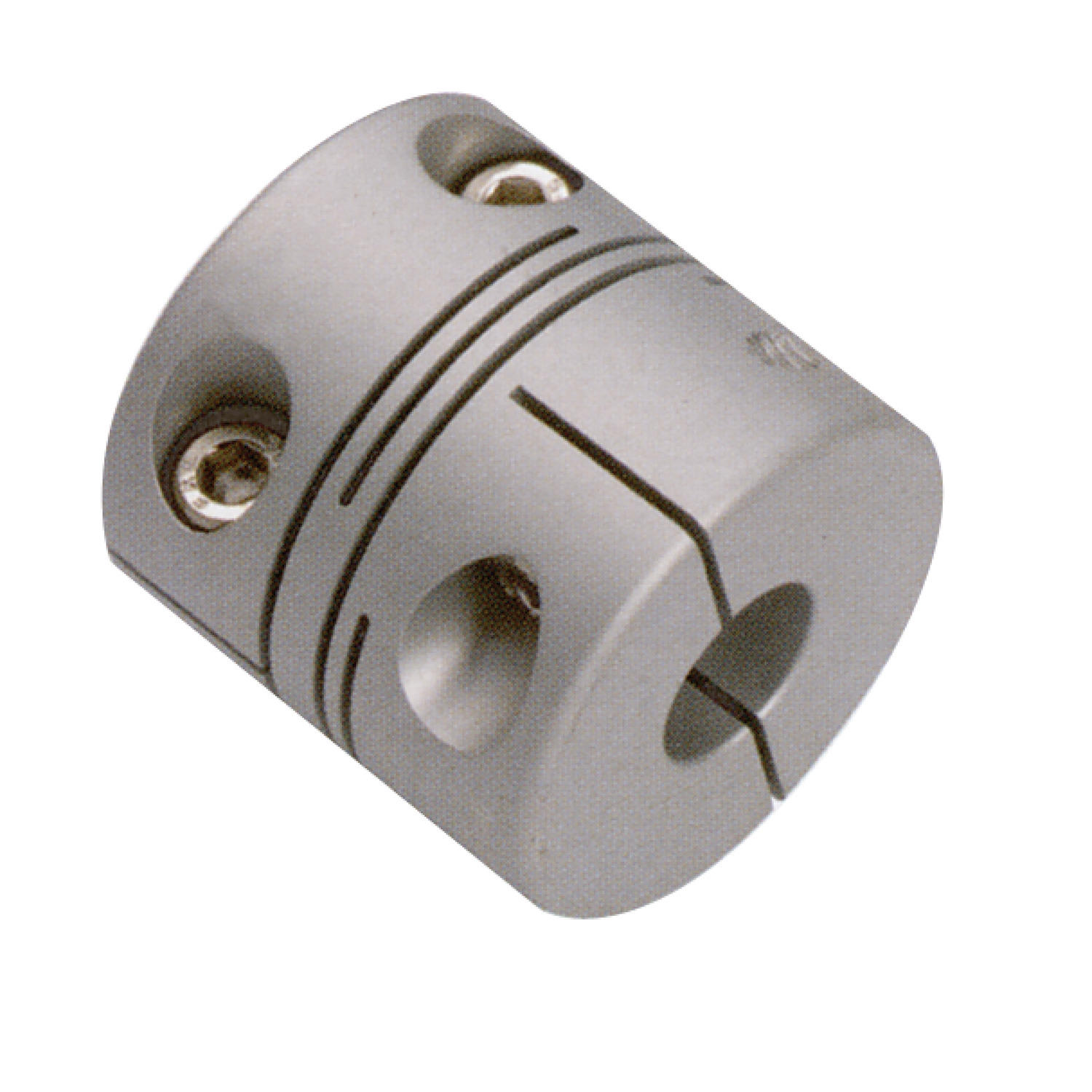 Product R3007, Beamed Coupling - three beam stainless steel, set screw type / 