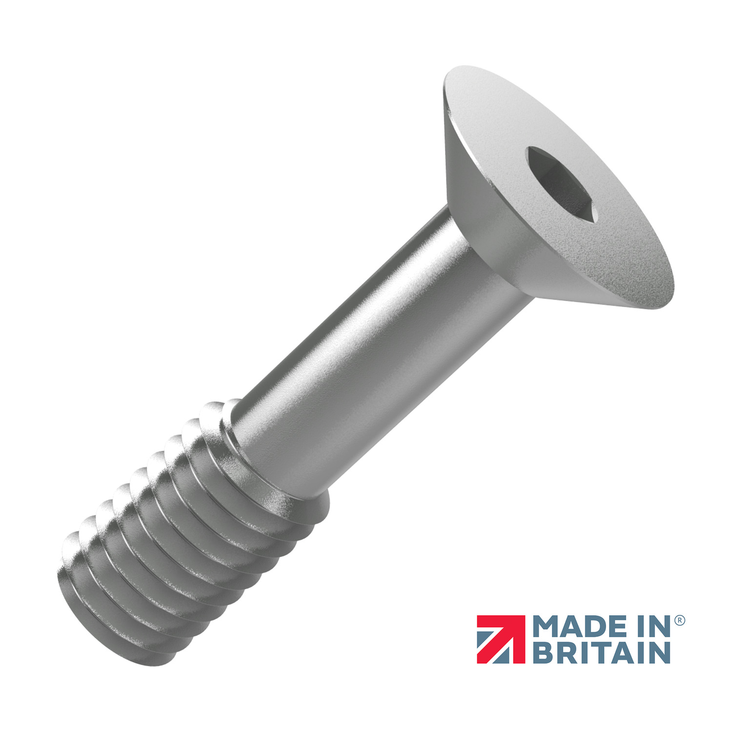 P0153.040-020-T2 Captive screws countersunk hex. M4x20 titanium grade 2