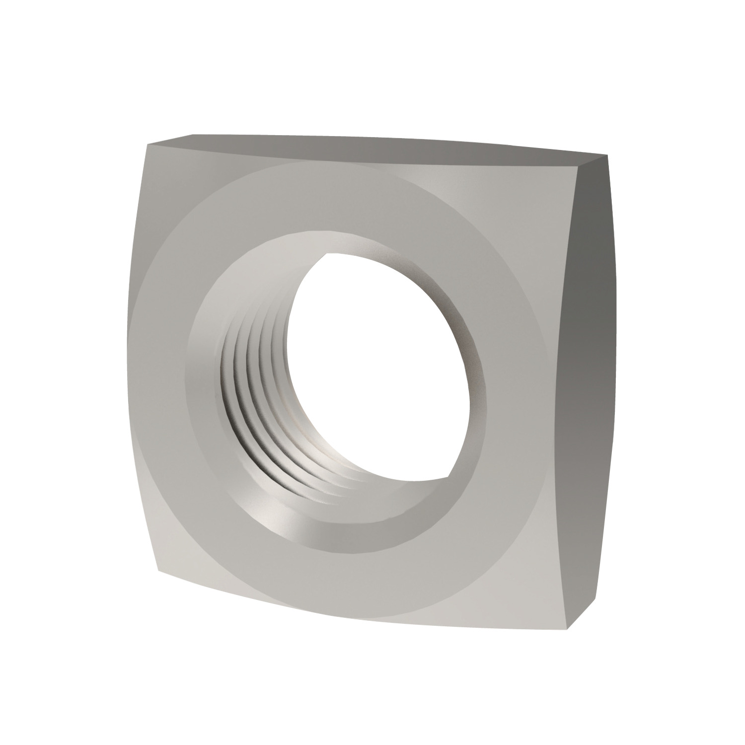 Chamfered Square Nuts Stainless steel A2. To DIN 557. Standard metric coarse threads.