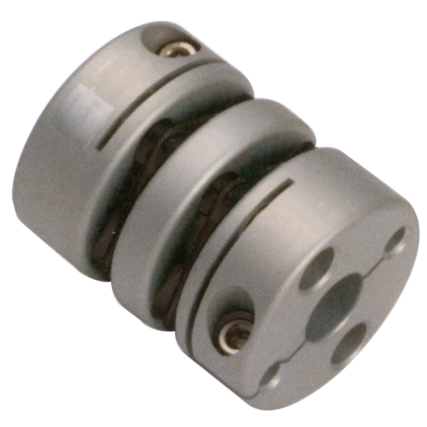 Product R3066.1, Double Disk Coupling - Aluminium clamping type, long type. / 