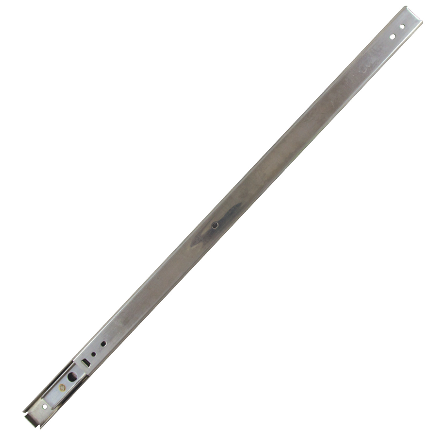 Product L2080, Drawer Slide - Full Extension 30 Kg load per pair - stainless / 