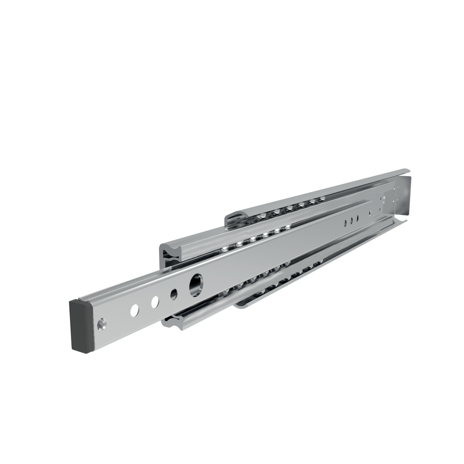 Fully Telescopic Drawer Slide Fully Telescopic drawer slides, loads up to 65kg per pair. Made from galvanised steel.
