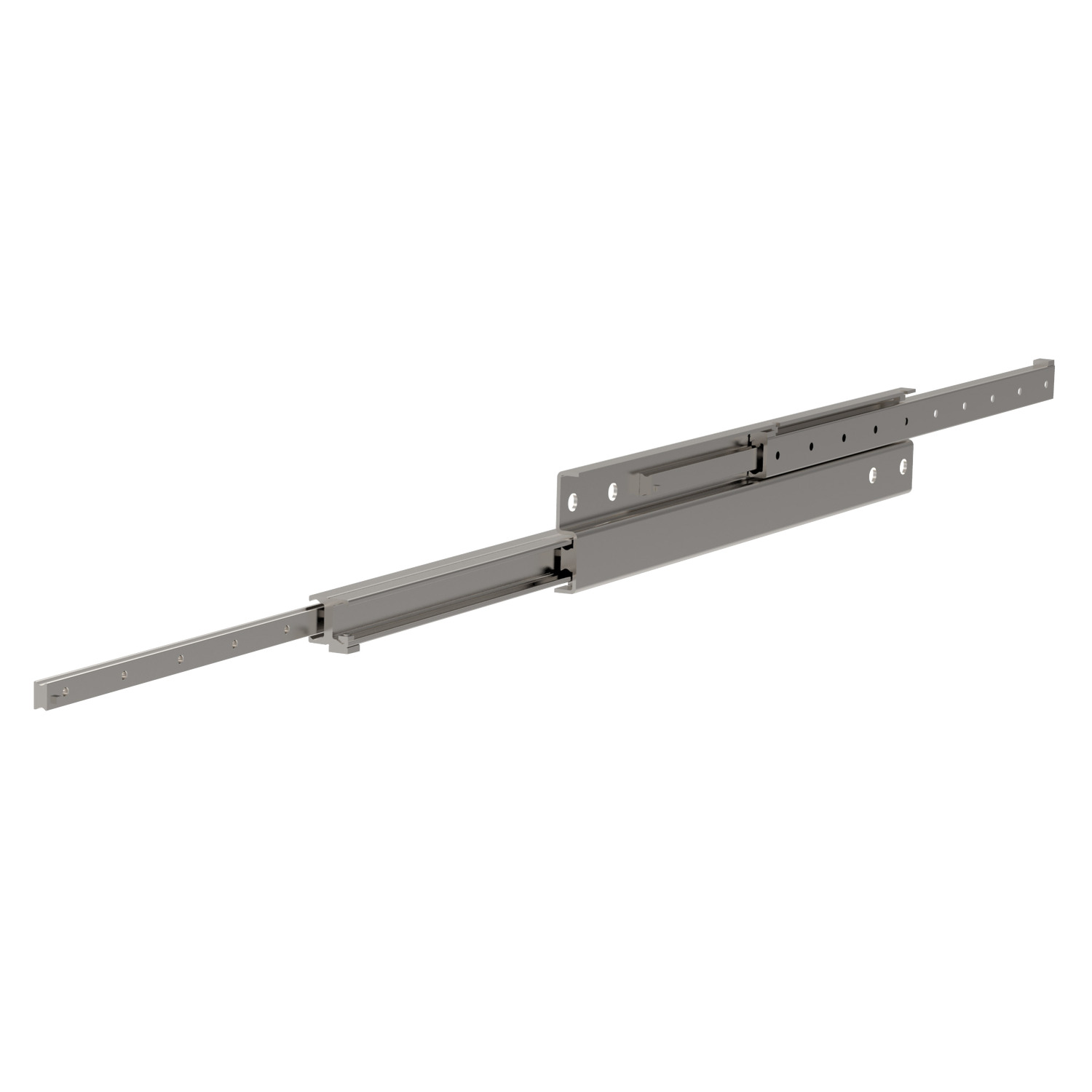 Extended Stroke Telescopic Slides These are extended stroke (150%), heavy duty telescopic rails, with high load capacity and stiffness.