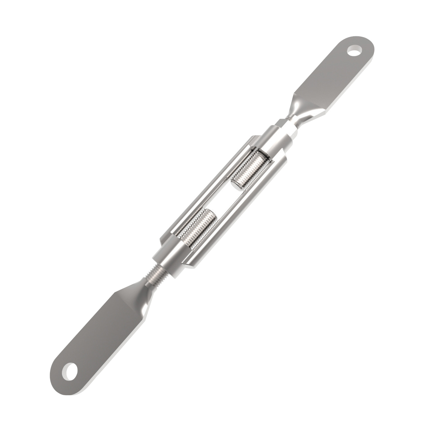 R3838.008-ZP Plain End Turnbuckles - steel - M 8-110 Not to be used for lifting unless SWL marked.