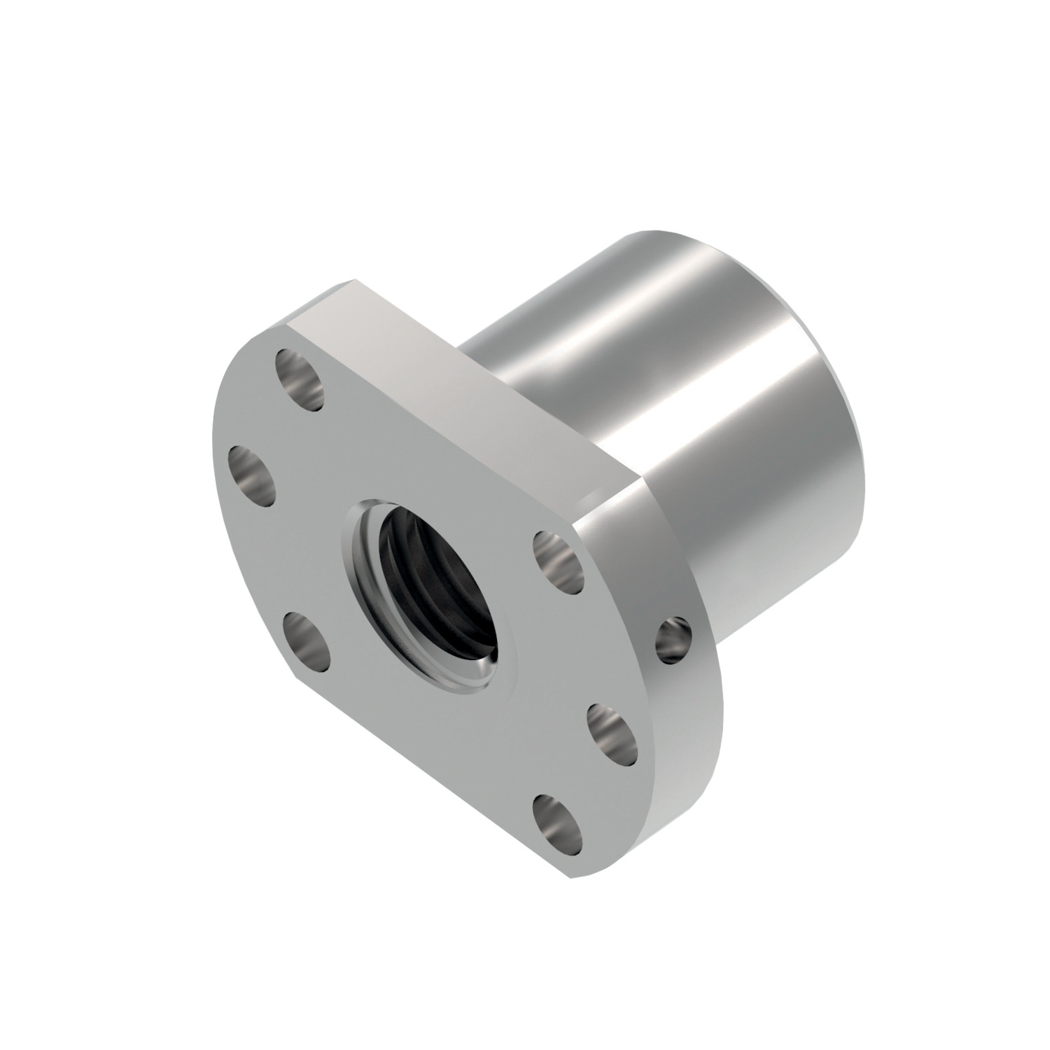 Product L1370.L, Left Hand Flanged Ball Nuts DIN 69051, form B / 