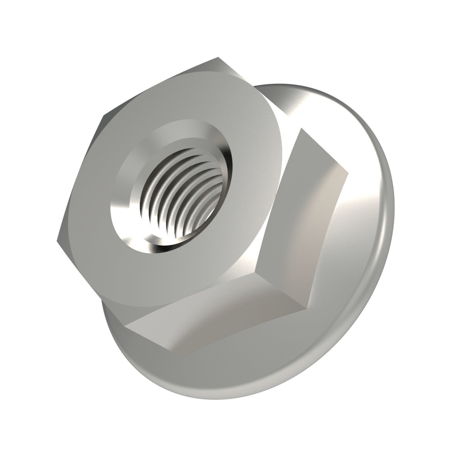 Flanged Nuts A2 stainless steel flanged nuts. Manufactured to DIN 6923. Sizes range from M4 to M24.