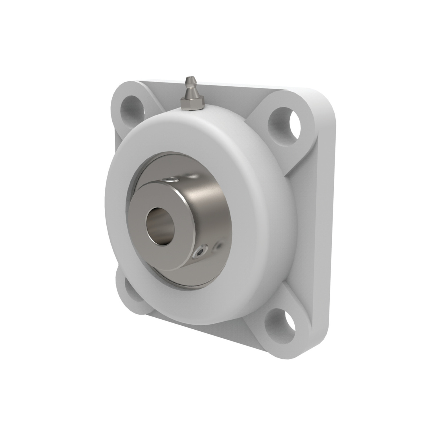 Thermoplastic Square Flanged Units Thermoplastic four bolt square flanged cast iron pillow block/plummer block.