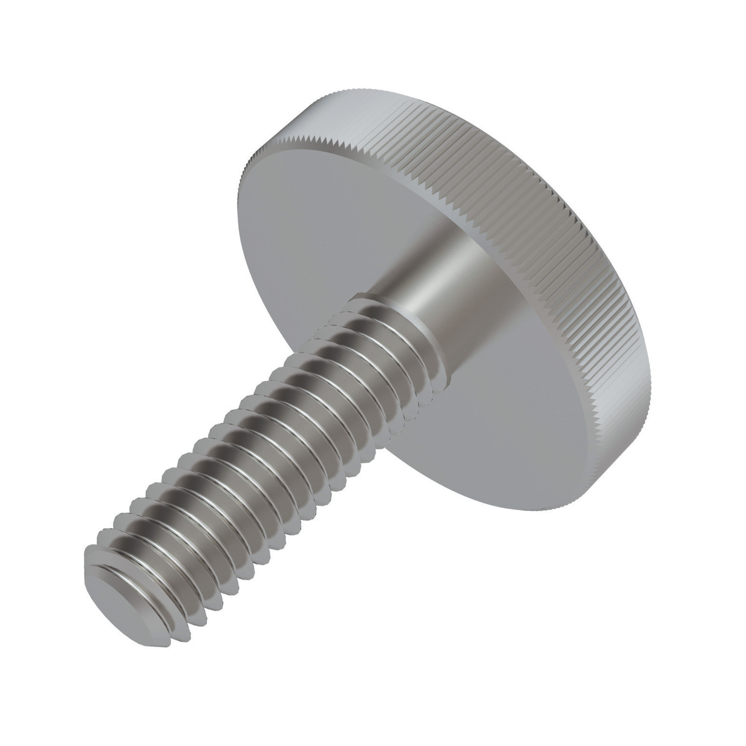 Product P0405.SS, Flat Knurled Thumb Screws Flat Knurled A2 & A4 stainless / 