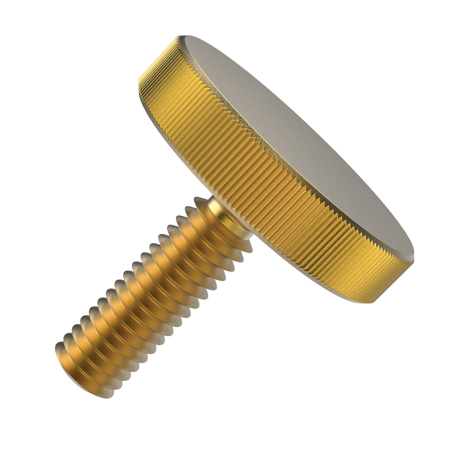P0405.030-006-BR Knurled Thumb Screw M3x6 brass 