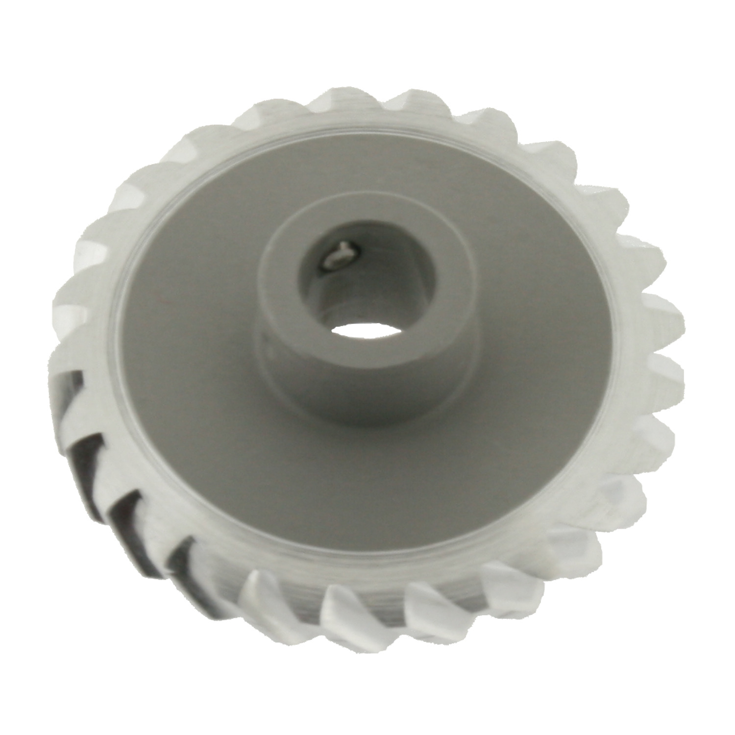 Product R2161, 0,5 Module Left Hand Helical Gears stainless steel, pin hub / 