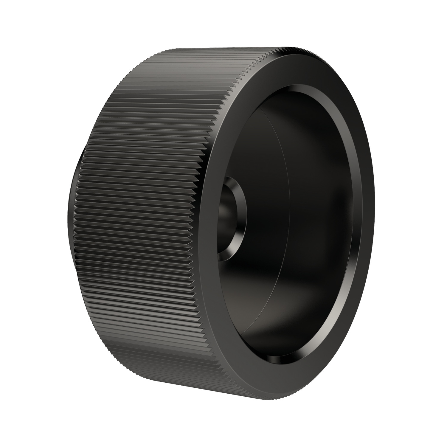P0409.050-BL Knurled Nuts with Collar M5 blackened 