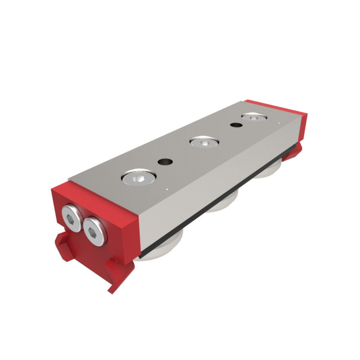 Medium Duty Sliders, size 28 Medium duty compact rail slider. Front fixing with side seal.