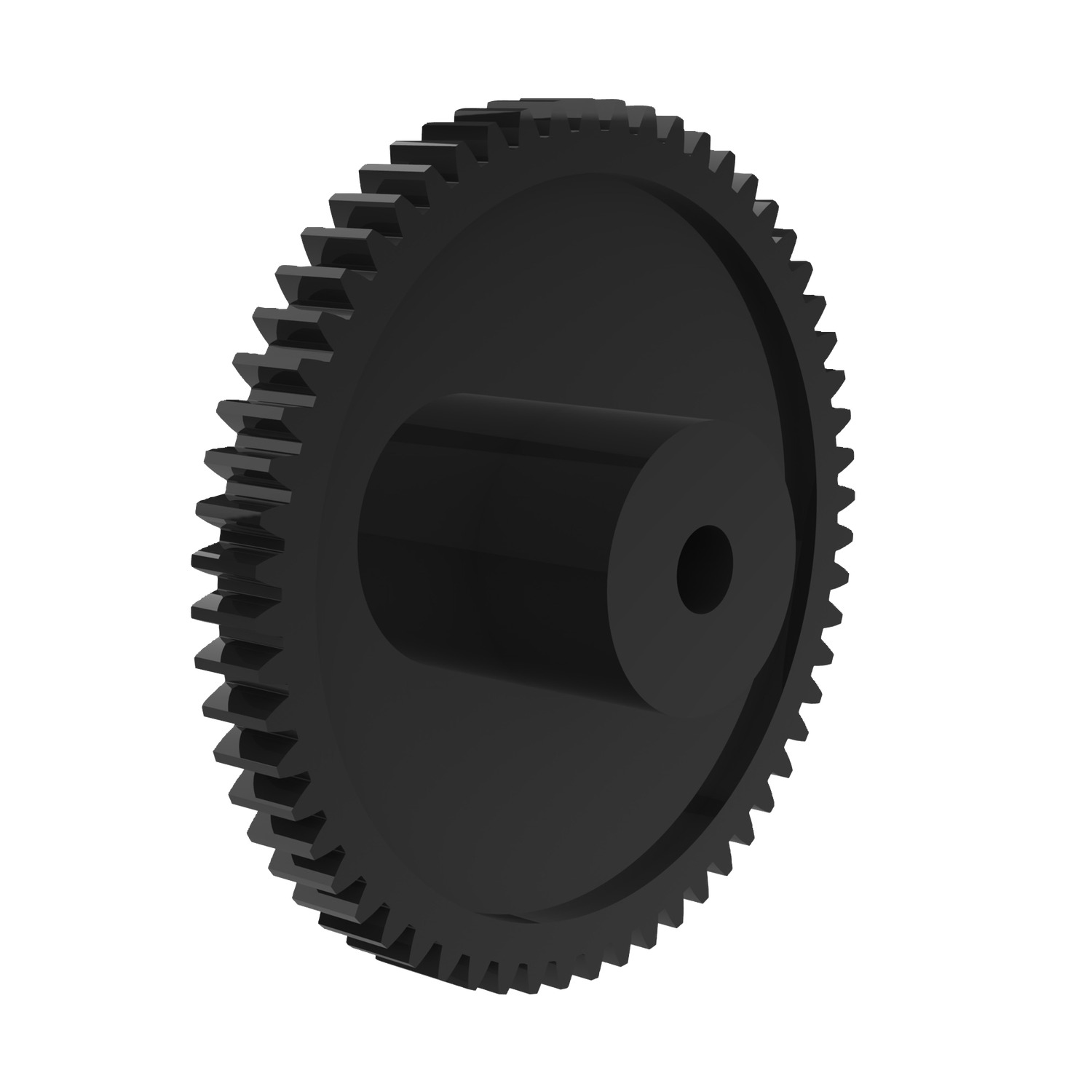 Product R5116, Spur Gears - Module 0.5 - Plastic black - 40-100 teeth / 