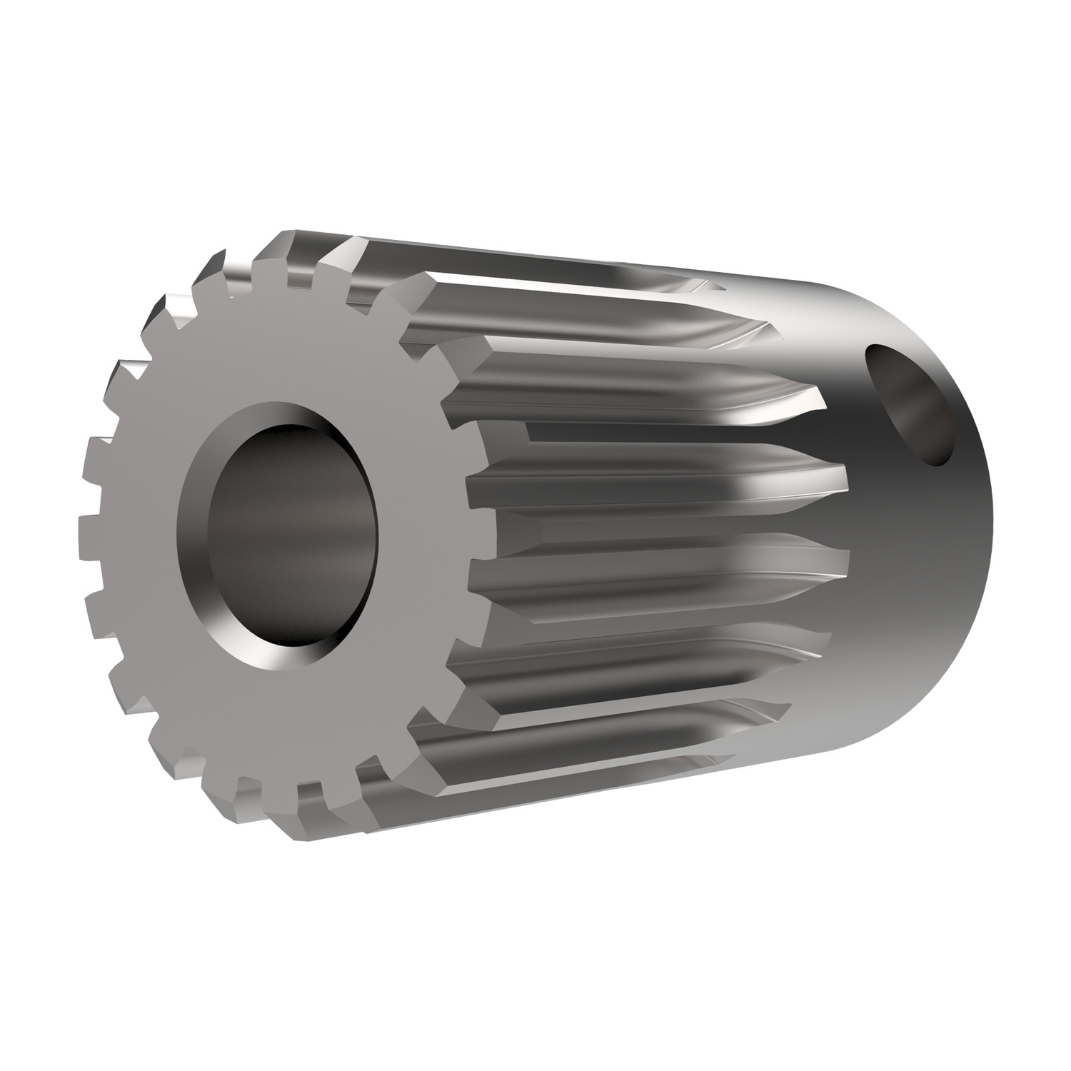 Product R5123, Spur Gears - Module 0.5 - Steel carbon steel - 15-24 teeth / 