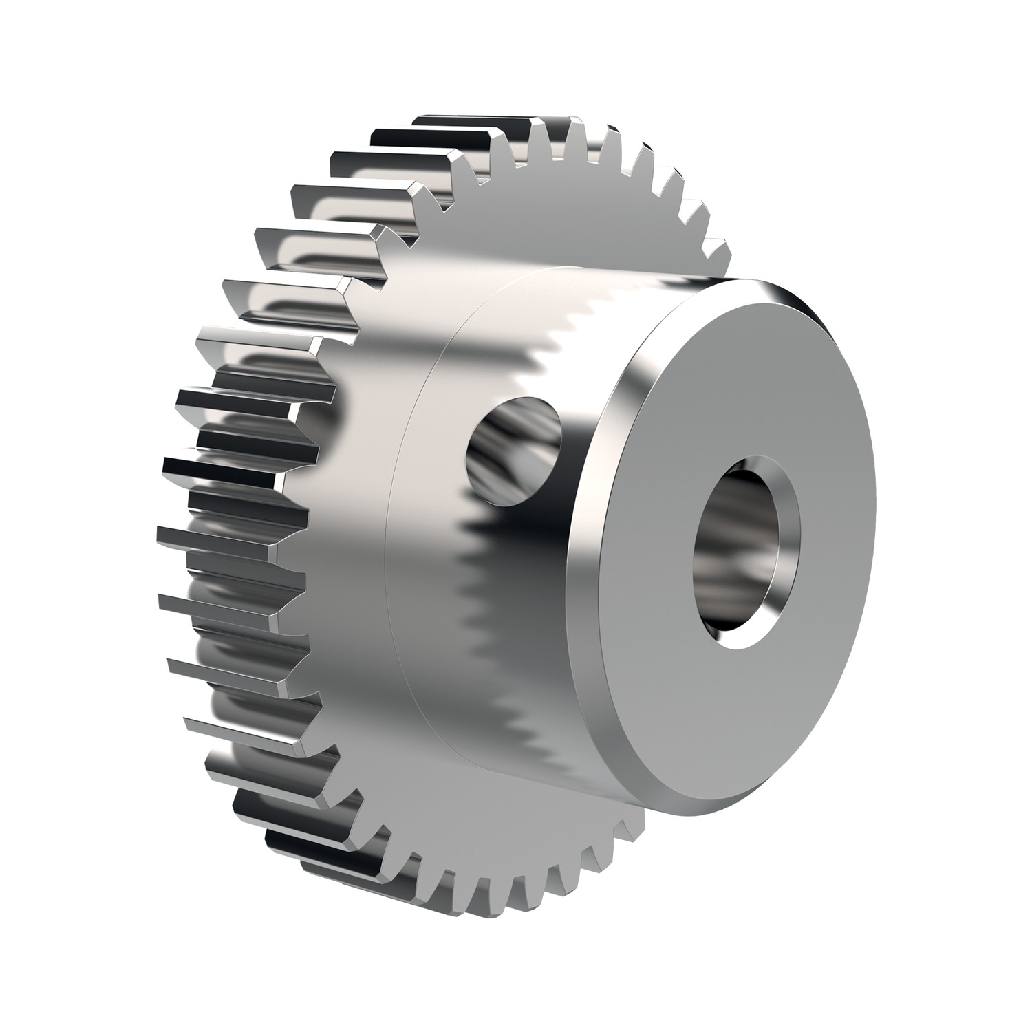 Product R5129, Spur Gears - Module 0.75 - Stainless stainless steel - 16-120 teeth / 