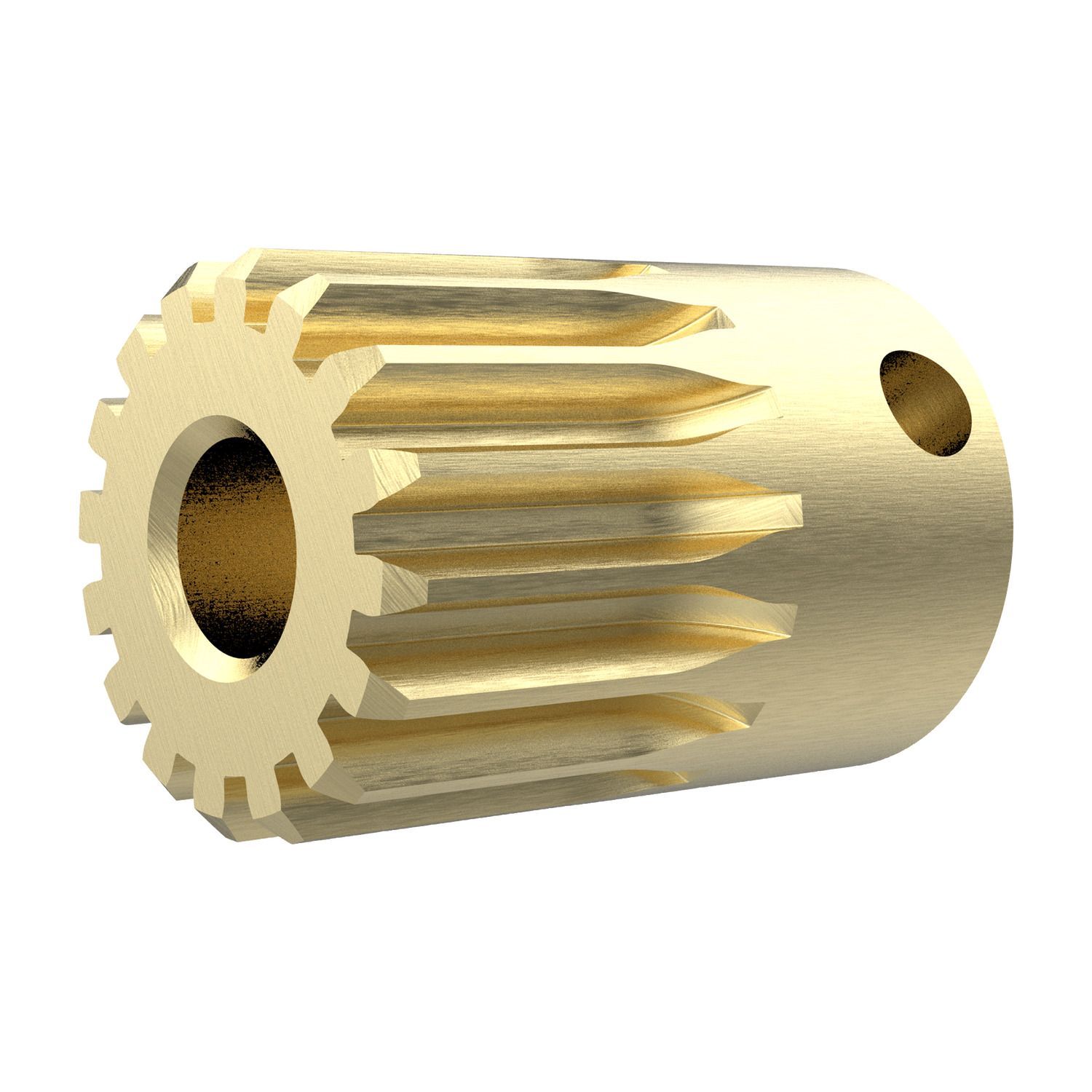 Product R5132, Spur Gears - Module 0.75 - Brass brass - 14-20 teeth / 