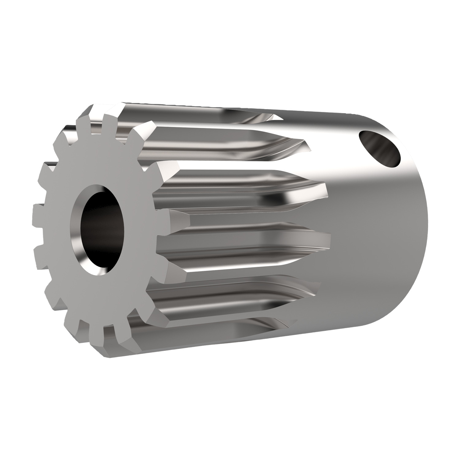 Product R5142, Spur Gears - Module 0.8 - Stainless stainless steel - 14-15 teeth / 