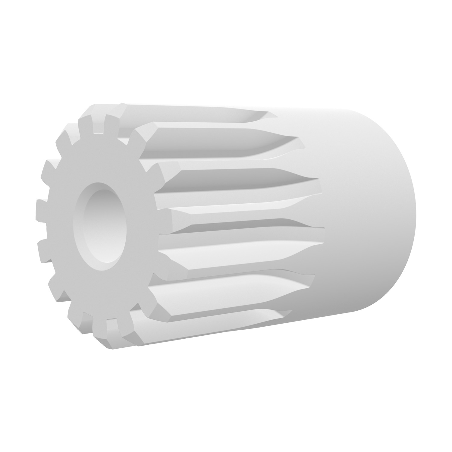 Product R5148, Spur Gears - Module 0.8 white polyacetal - 14-15 teeth / 