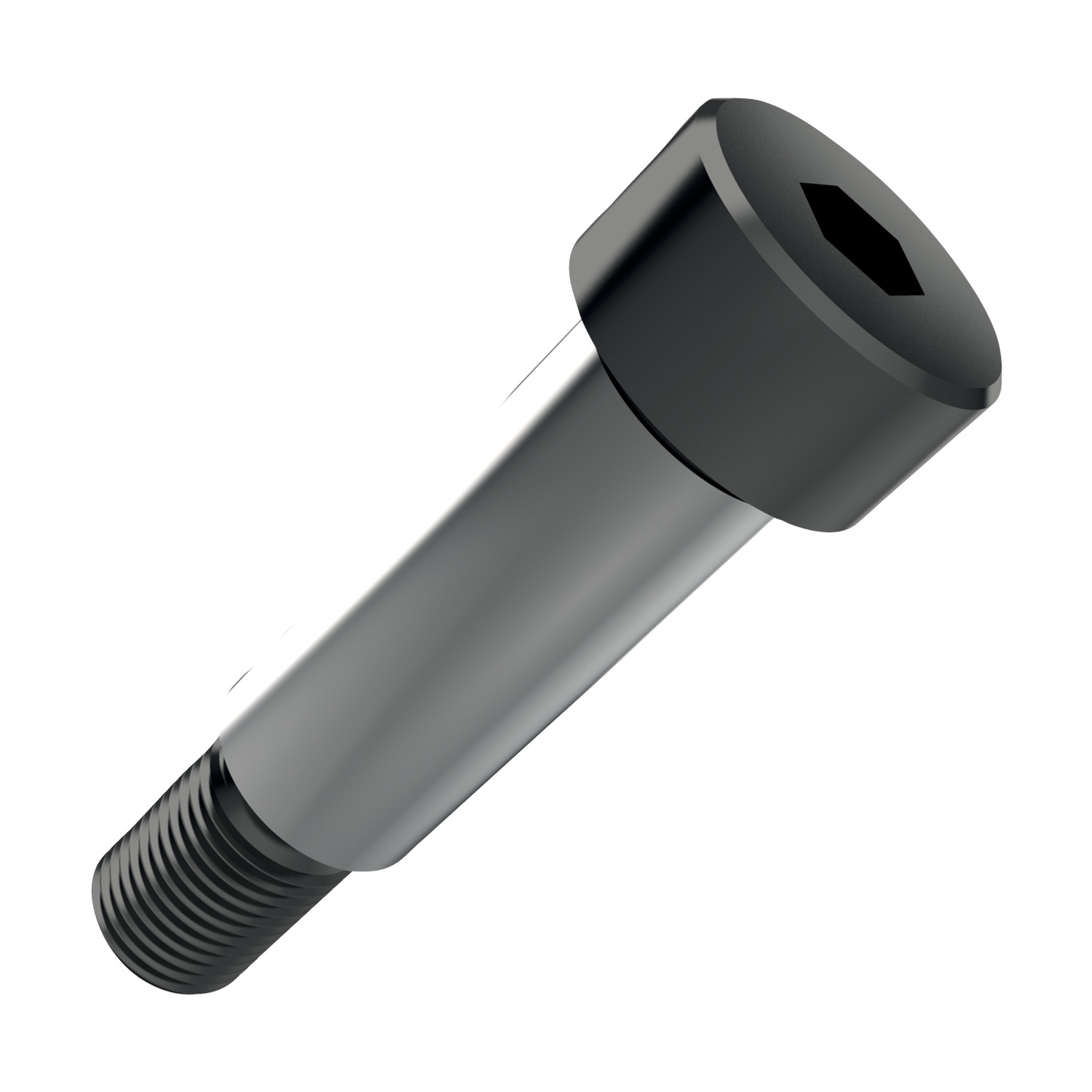 Shoulder Screws - Hex. Socket Head Steel shoulder screws in stock at our UK manufacturing facility.