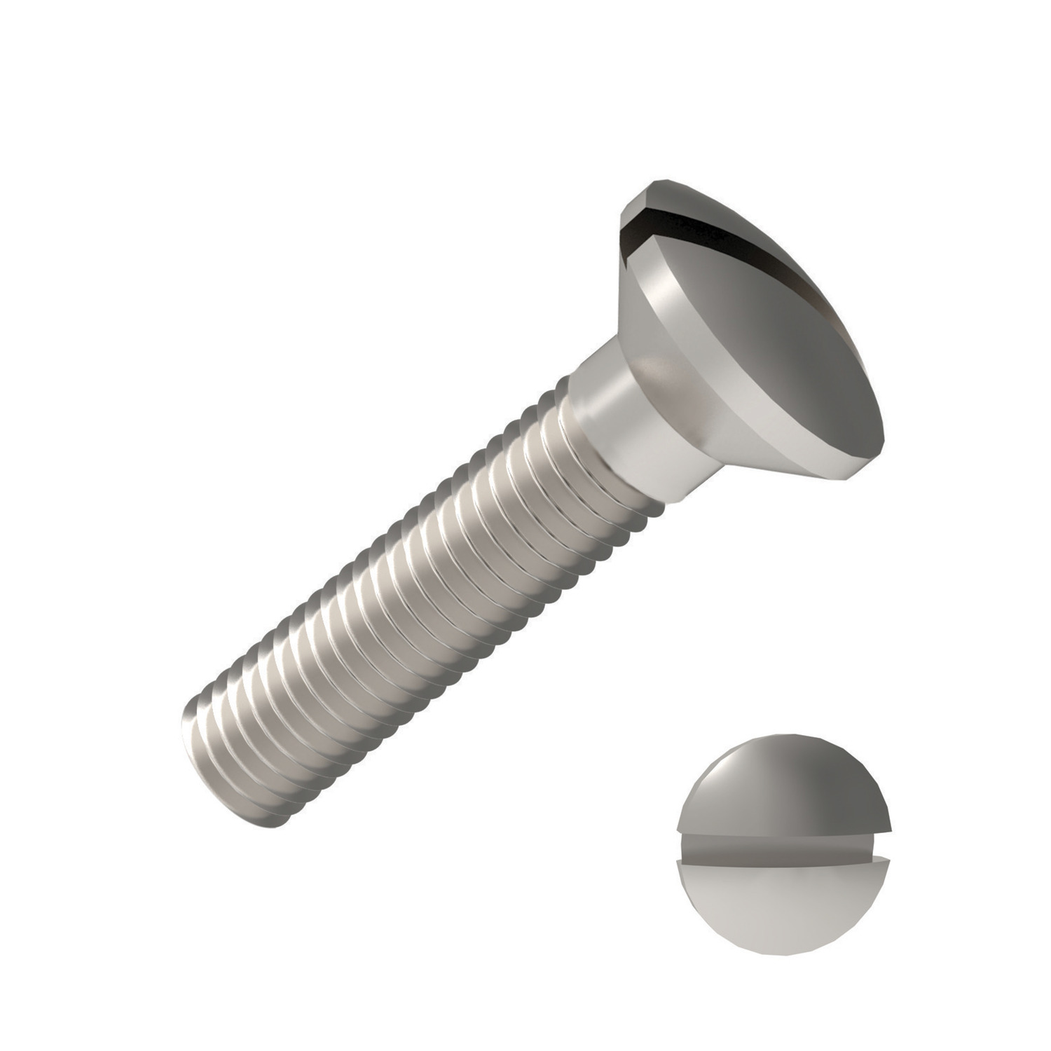 Product P0228.A2, Slot Raised Countersunk Screws Slot raised - A2 stainless / 