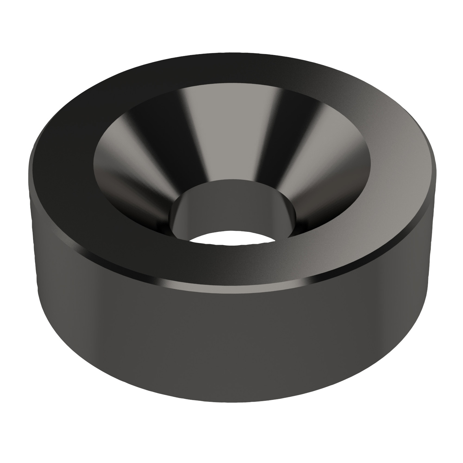 Product P0341.B2, Solid Countersunk Washers 303 stainless, blackened / 