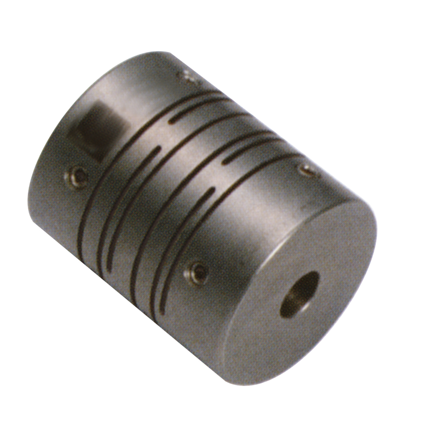 Product R3002.1, Spiral Beam Coupling - Stainless Steel set screw - long type / 