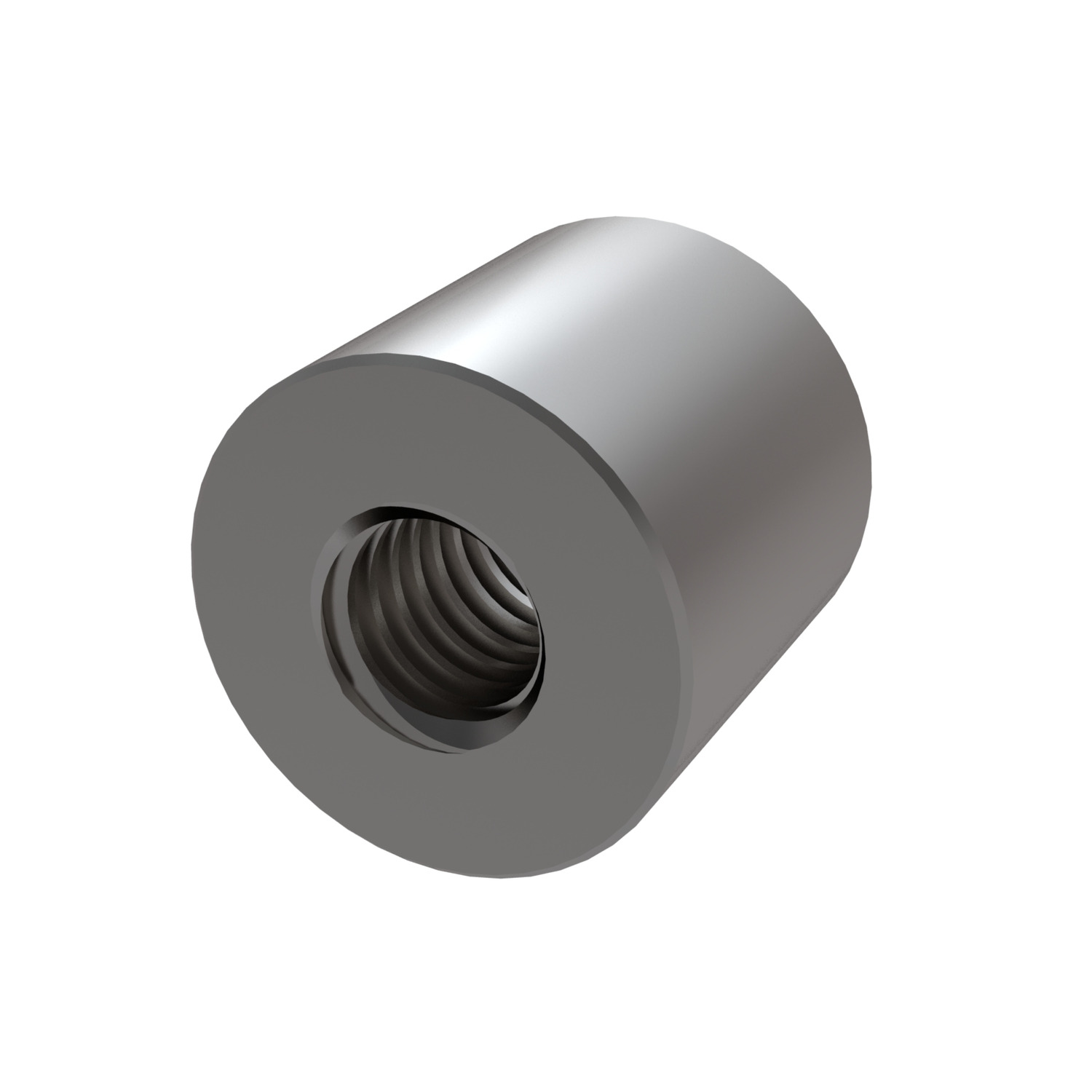 Cylindrical Stainless Steel Nuts Stainless steel lead screw nut for trapezoidal thread.