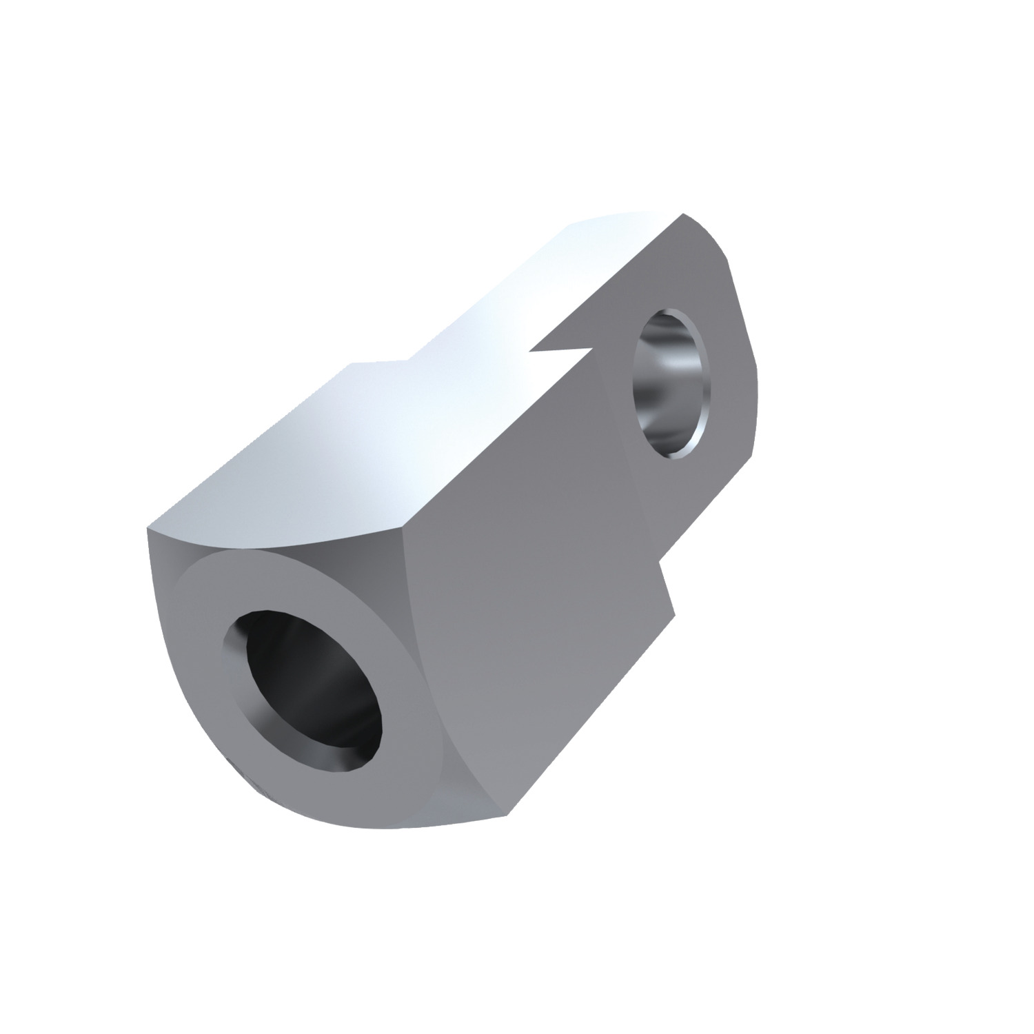 Mating Piece for Clevis Joints Thin end of mating piece is designed to fit in between forks of clevis joint.