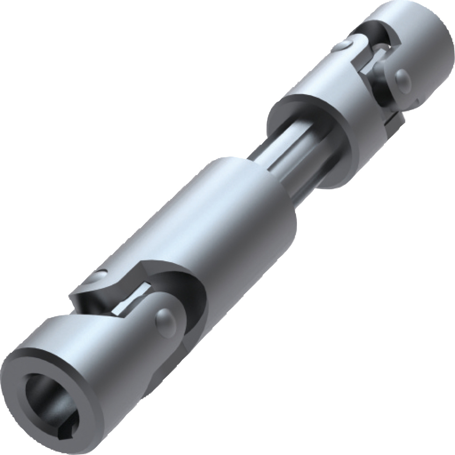 R3681.14-350-550 Telescopic UJ, stainless, Ø14 & key 