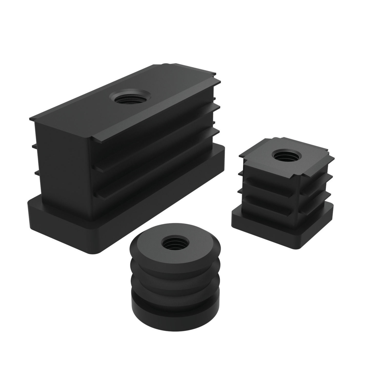 Product P1970, Threaded Plastic Inserts for Hollow Section no bush / 