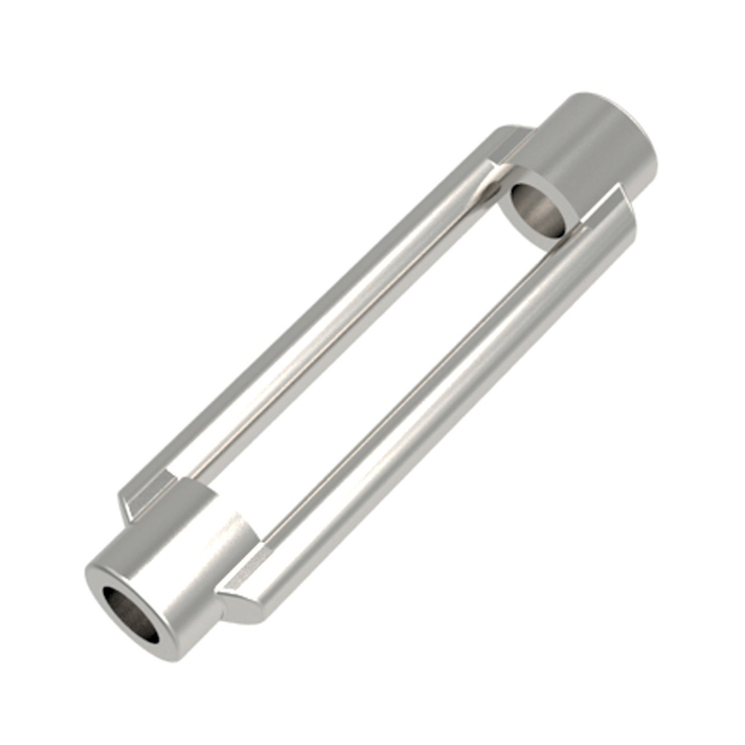Turnbuckles A4 Stainless steel open turnbuckles. Manufactured to DIN 1480. Sizes ranging from M5 to M24. Lengths from 70mm to 255mm.