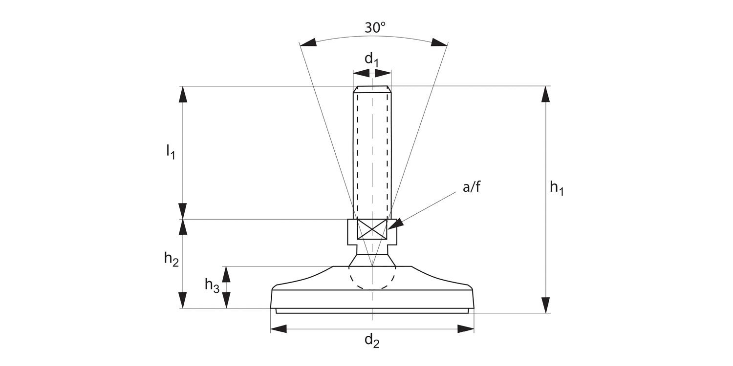 P2200.AV2 Levelling Feet