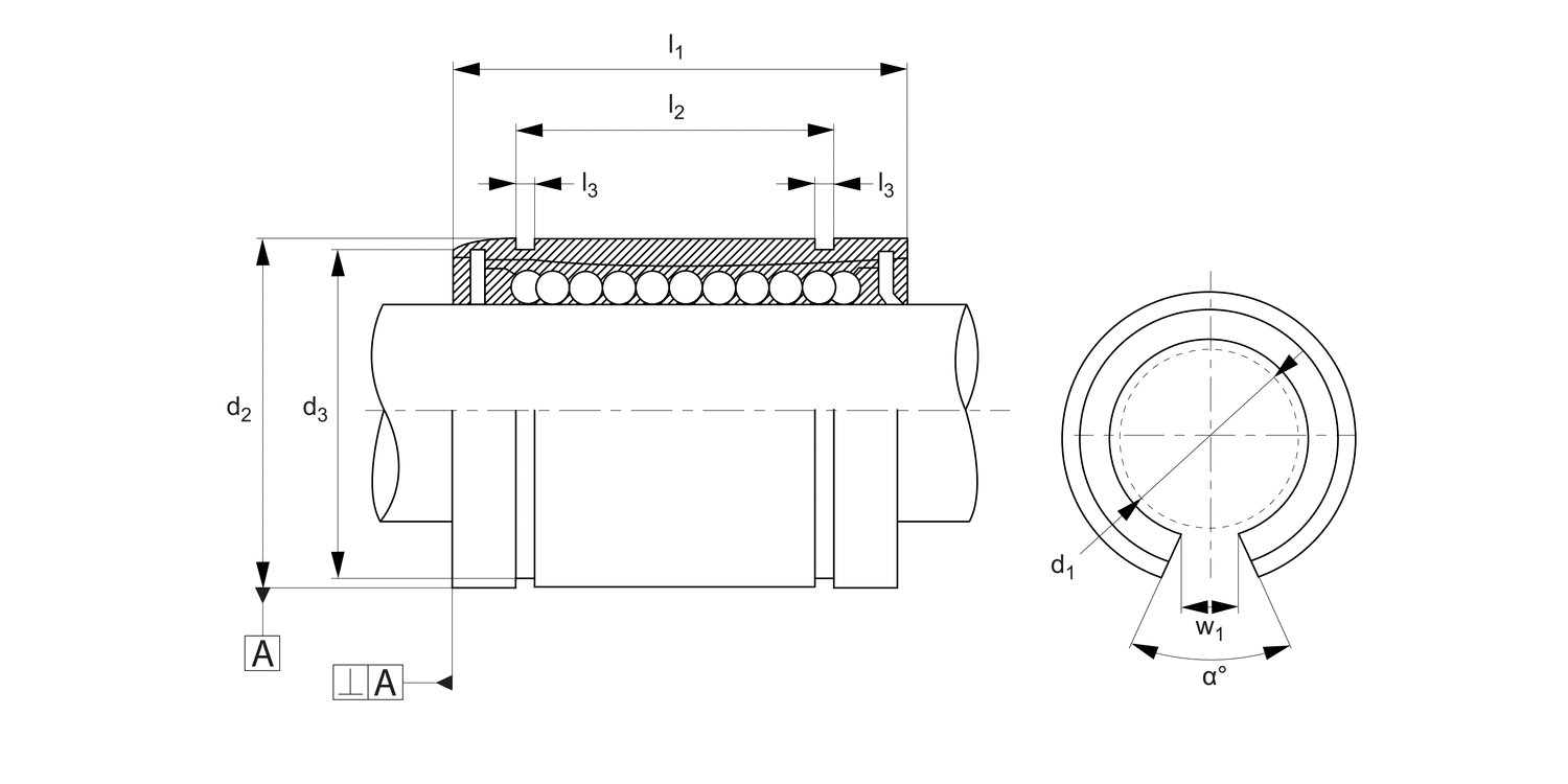 L1707 Open Linear Ball Bushings