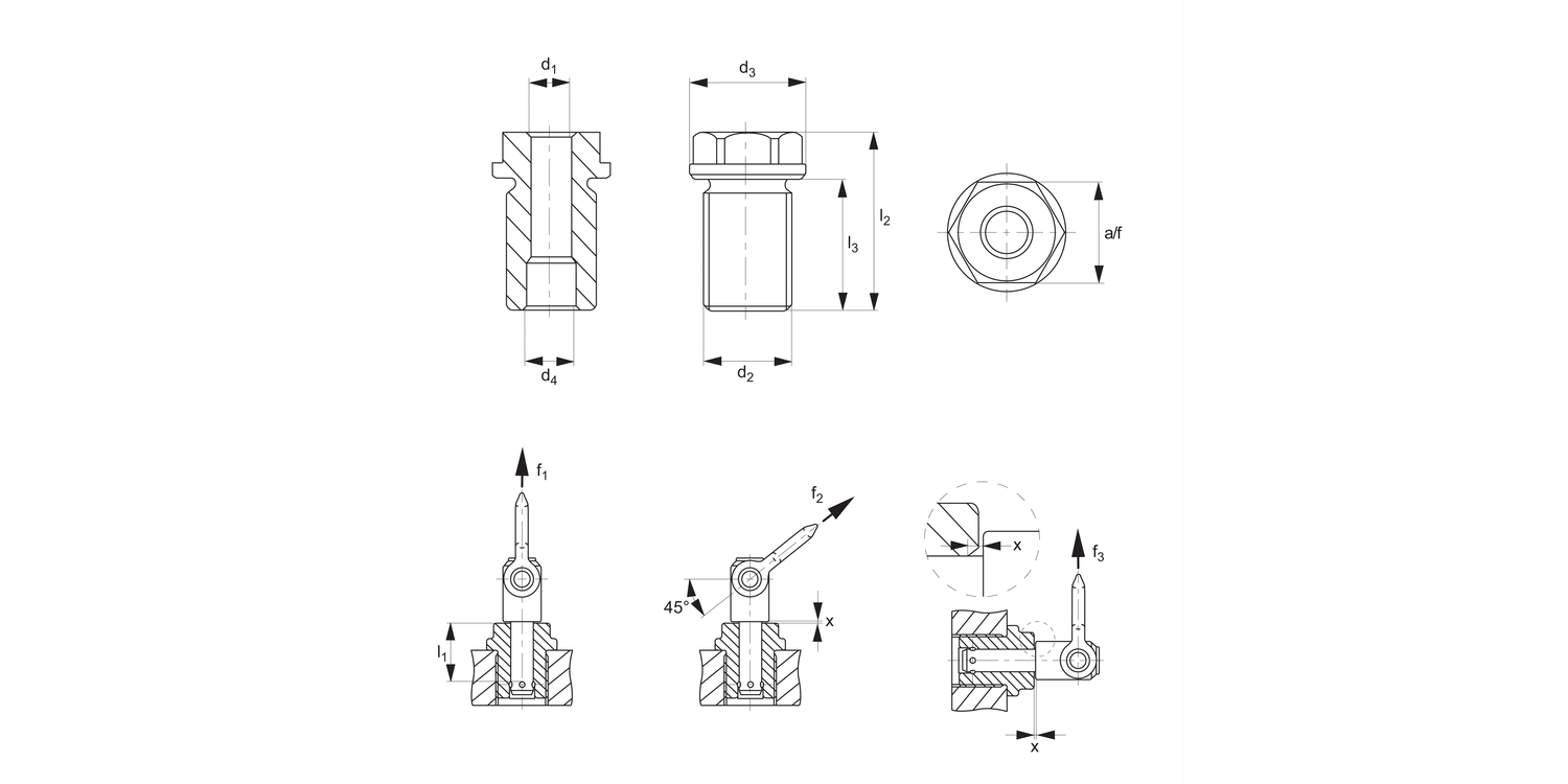 P4077 Locating Bushes - for Quick Lift Pins
