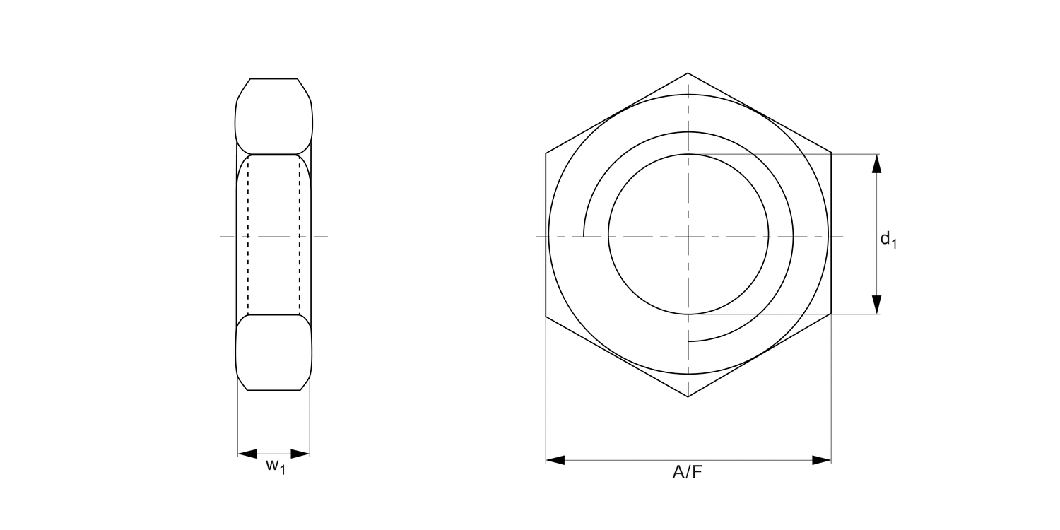 R3671 Stainless Lock Nuts