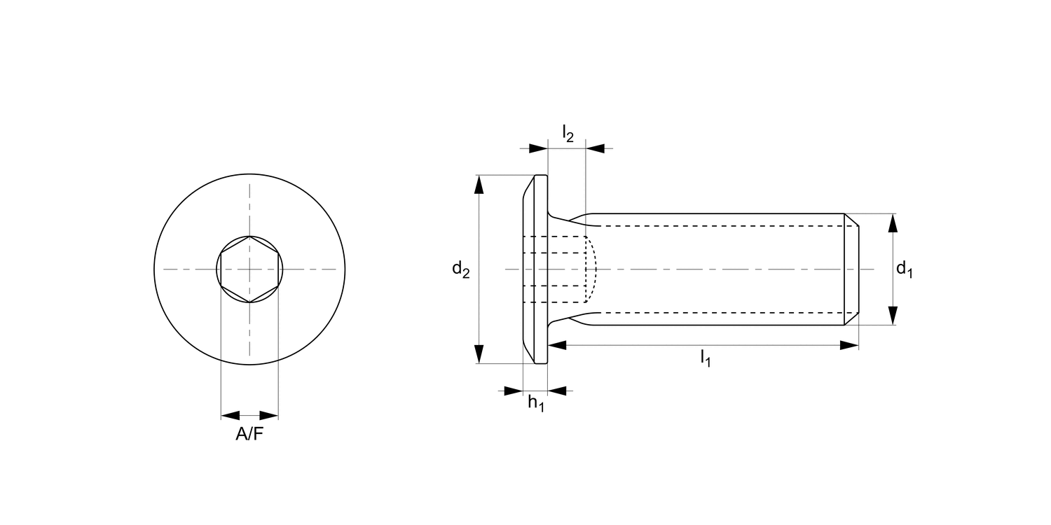 P0508.NP Ultra Low Head Cap Screws