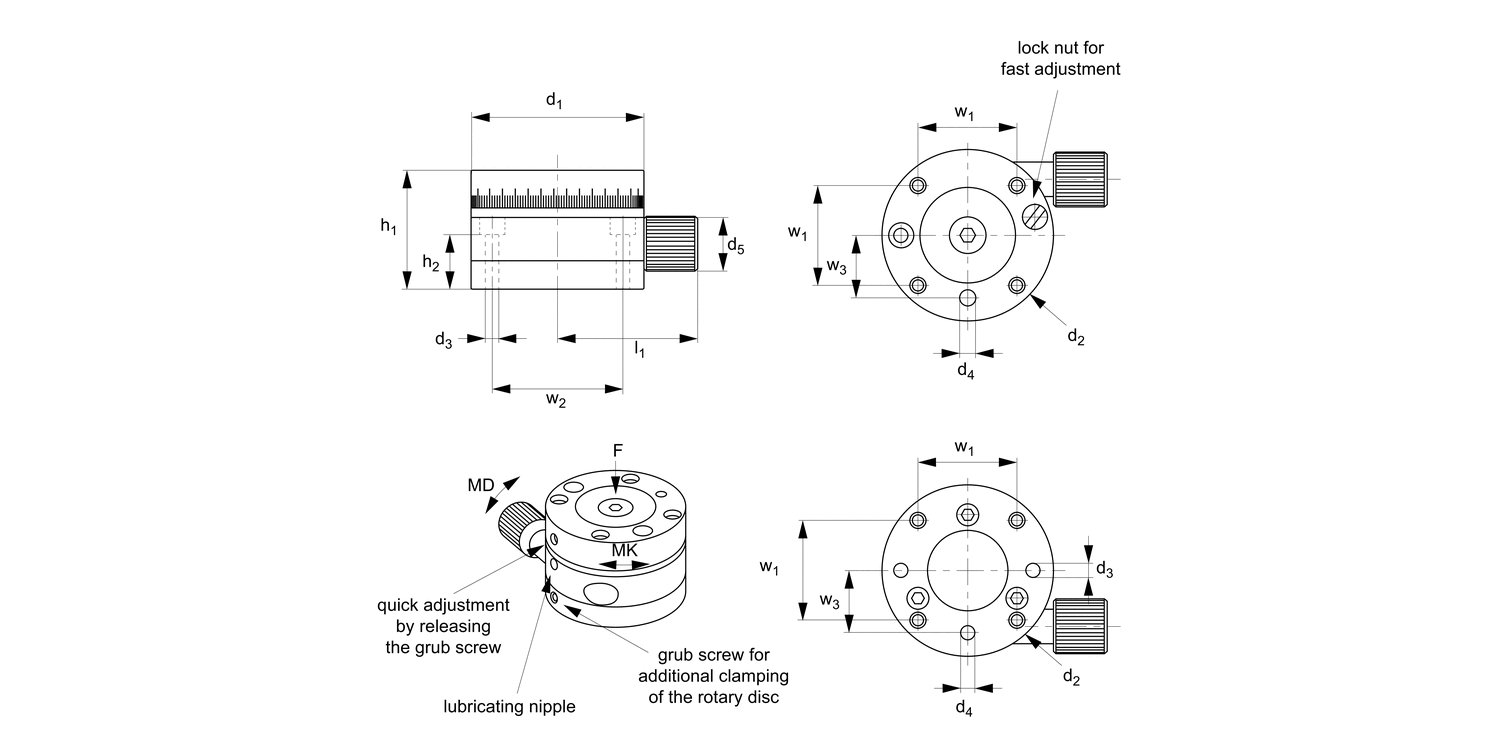 L3339 Manual Rotary Stages