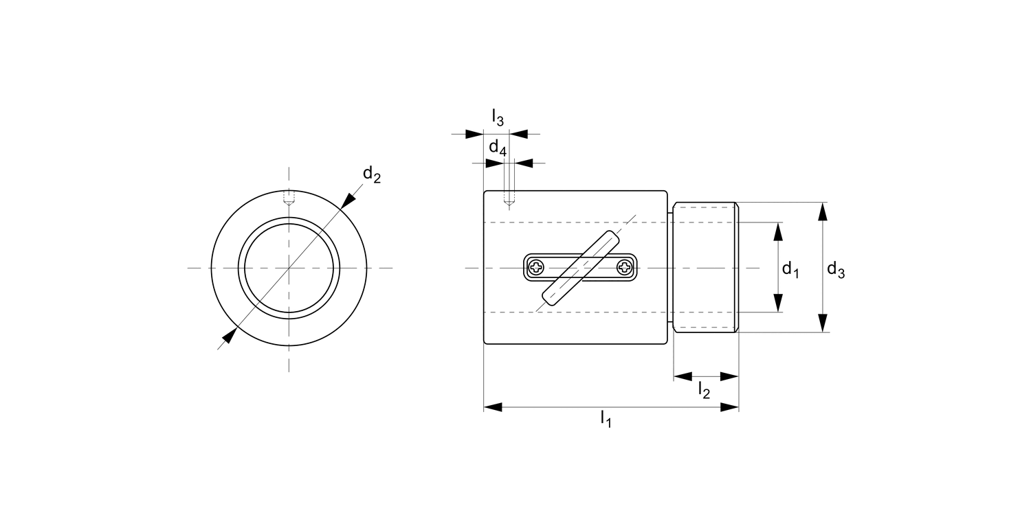L1379.C Miniature Cylindrical Ball Nut